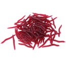 100pcs/lot Soft Plastic Fishing Lure Bait Bionic Red Worm 4cm for Fishing