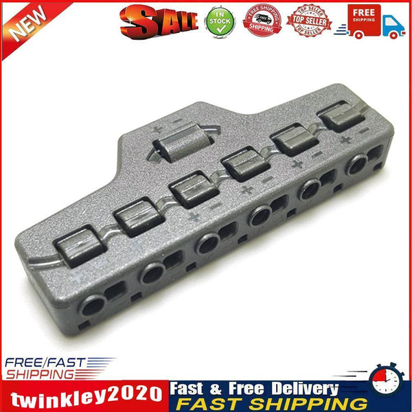 6 Ports Wire Connector Distribution LED Terminal Block Cable Splitter (B) Newly