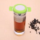 Stainless Steel Tea Strainers Infuser Steeping Loose Leaf Tea Filter(Red)