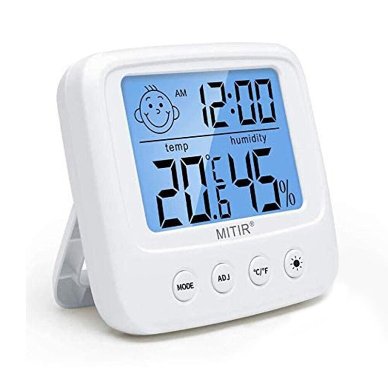 LCD Digital Thermometer Hygrometer Meter for Indoor Home Office (Backlight)
