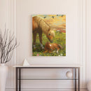 Horse on Grass Oil Paint By Numbers Kit DIY Acrylic Painting on Canvas Frameless