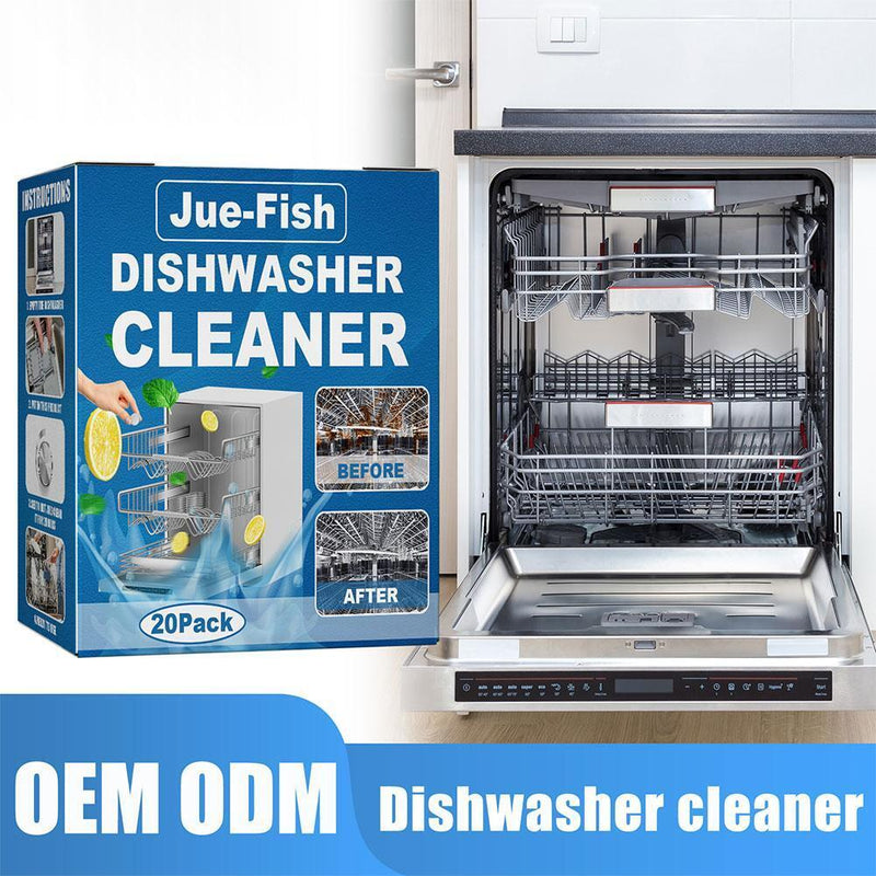 20x Dishwasher Washing Machine Cleaner Tablet Household Kitchen Dish Clean