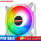 COOLMOON AS2 12cm Hydraulic Bearing RGB Computer Case Cooling Fan (White)