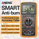 ANENG Digital Multimeter LCD DC AC Voltage Capacitance Test Meter (Yellow)
