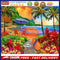 Seaside Scenery Oil Paint By Number Kit DIY Acrylic Painting on Canvas Framel