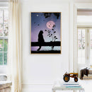Diamond Painting 5D Moon Cat DIY Full Round Drill Mosaic Decoration Handwork Kit