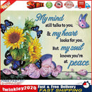 5D Diamond Painting DIY Flower Letter Special Shape Partial Drill (KA343) Newly