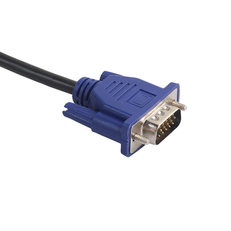 1.5m/4.9ft VGA HD 15Pin Male to Male Laptop Monitor Extension Cable Cord