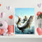 Frameless Oil Paint By Numbers Fishermen DIY Canvas Picture Craft Kits