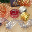Home Decor DIY Christmas Hangs Tinsel Hanging Gifts Ribbon Xmas Tree Ornaments