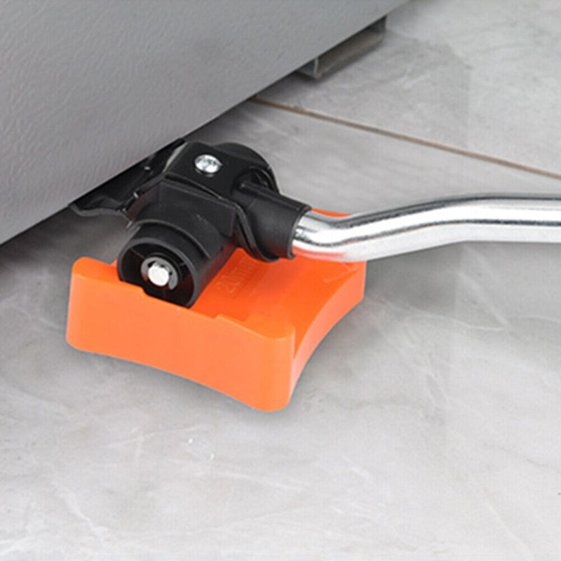 Household Transport Heavy Furniture Mover Wheeled Rollers Bar (Orange)