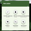 Negative Ion Air Purifier Toilet Anion Purification Smoke Remover (Green)