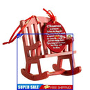 Mini Wooden Rocking Chair Christmas in Heaven Wooden Craft Decorations