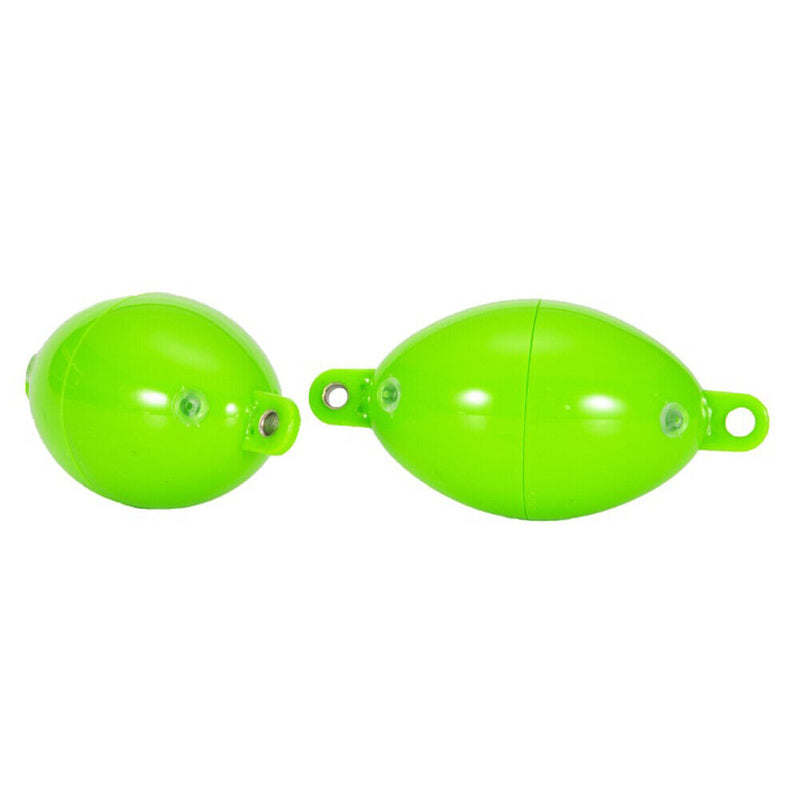 #A 5pcs Water Injection Bubble Fish Floats Plastic Hollowed Ball Buoy Tackles