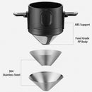 Folded Reusable Portable Coffee Holder Coffee Filter Paperless Coffee Dripper