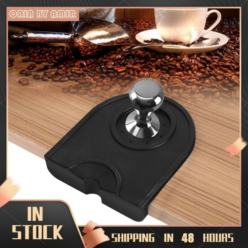 1PC Silicone Coffee Tamper Mat Anti-Slip Espresso Coffee Corner Tamping Pad Mat