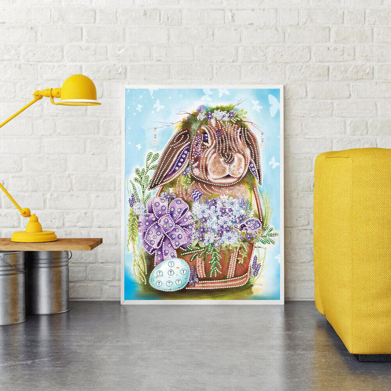 DIY Animal Partial Special Shape Drill Diamond Painting Picture Decor Handmade