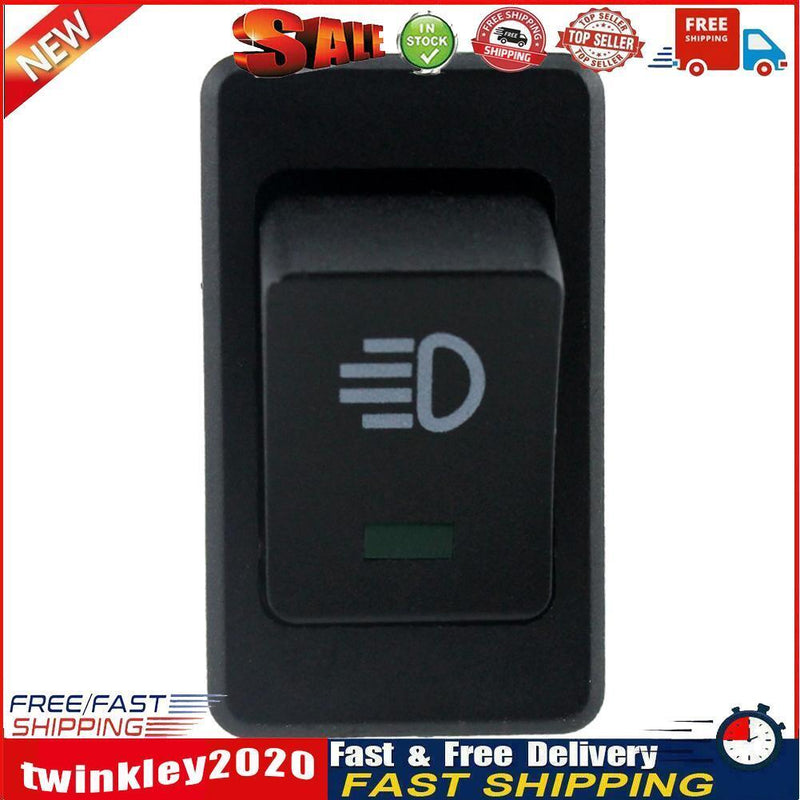 12V 35A 4 Pin Fog Light Rocker Switch with LED for Car Truck Dash (Green) Newly