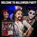 Halloween Big Mouth Tattoo Stickers Waterproof 12 Piece for Arm Face Hand Neck