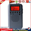 HRD-104 Digital Display Pocket AM FM Radio with 40mm Driver Speaker (Grey) Newly