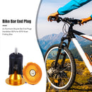 2x Aluminum Bicycle Bar End Plugs for Mountain Road Folding Bike (Yellow) Newly