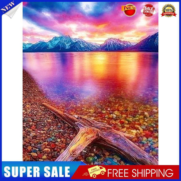 Canvas Paint By Numbers Beach Scenery Oil Hand Painted Home Decor (X24)