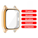 TPU Full Bumper Cover Screen Scratch Case for Garmin Venu Sq (Rose Rold) Newly