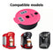 Coffee Capsules Cup with Spoon Brush Black Refillable Coffeeware (180ml)