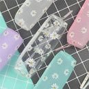 Pencil Box Candy Color Transparent Pen Storage Bag Pencil Bag Daisy Pencil Case