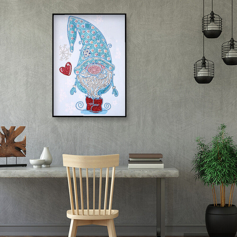 Special Shaped Ornaments DIY Love Heart Gnome Kit Part Drill 5D Diamond Painting