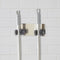 10pcs Wall Mounted Mop Holder Broom Brush Hanger Rack Organizer(Black-2)