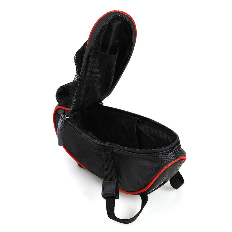 Reflective Bike Cycling Saddle Bag Water Bottle Seatpost Tail Pouch (Red) Newly