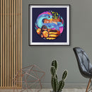 11CT Stamped Printed on Canvas Animal Artworks Home Wall Decoration Art Gif
