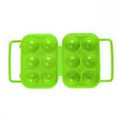 6 grid Eggs Plastic Container Holder Folding Egg Storage Box Handle Case Newly