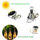 10pcs LED Solar Bottle String Light Diamond Cork Fairy Lamp Decor (Warm) Newly