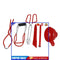 Canning Kit, Canning Jar Lifter with Grip, Anti-Scald Clip Suit, 6pcs (Red)