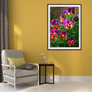 Cross Stitch 5D DIY Diamond Painting Blossom Flowers Needlework Home Wall Dec