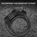 MTB Bicycle Steel Cable Coil Locks with Lock Bracket 4-Digit Password Bike Lock