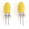 Steel Corn BBQ Forks Outdoor Party Kitchen Tool Yellow T3W8
