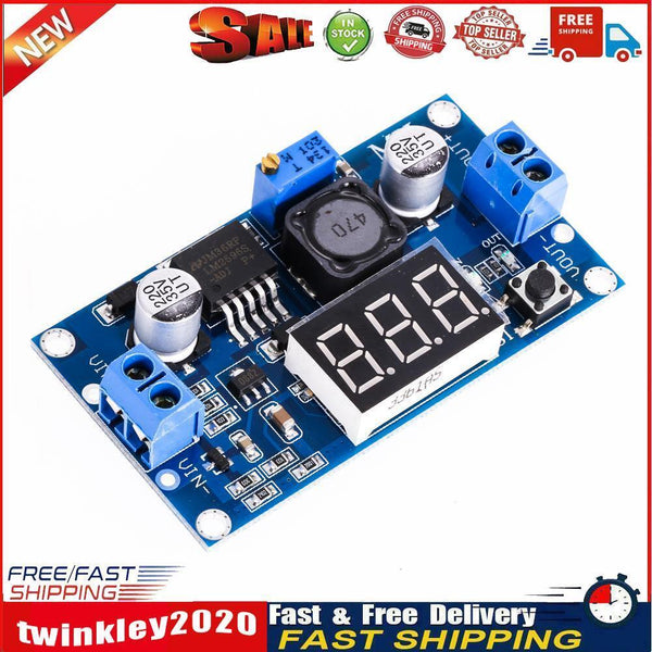 Step-down LM2596 Power Converter Module DC 4.0-40 to 1.3-37V LED Voltmeter Newly