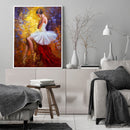 Ballet Girl Oil Paint By Numbers Kits Canvas DIY Hand Painted Wall Picture
