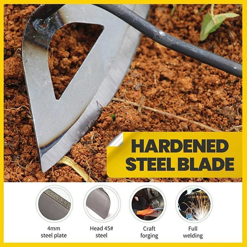 Hollow Hand Hoe - Sharp Gardening Gift for Backyard Weeding Loosing Planting