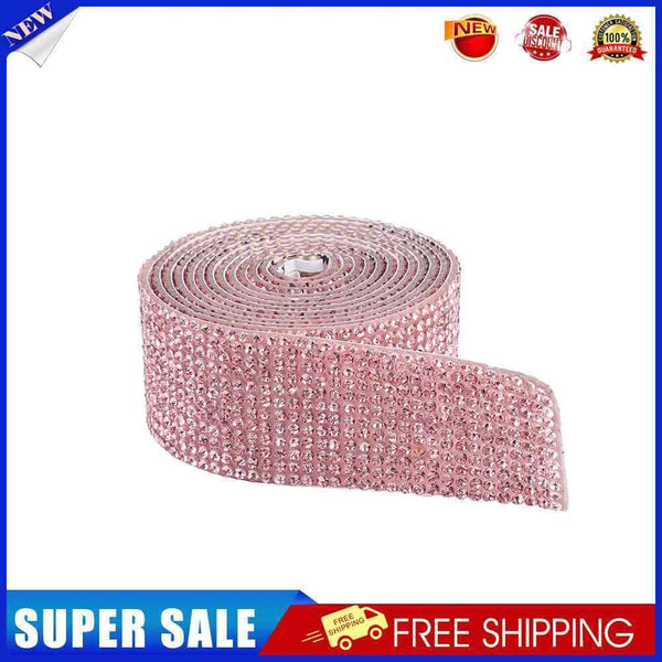 #A 1m Rhinestone Tape Applicator Ribbon Glitter Self-adhesive Crystal DIY Sticke