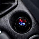 Car Auto 12V Red Green Dual Display LED Digital Thermometer Voltmeter