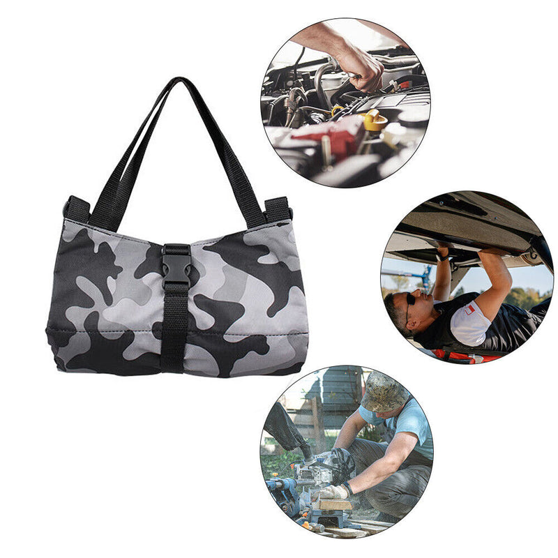 Roll Up Tool Storage Bag Outdoor Oxford Carrier Pouch (Camouflage Grey) Newly