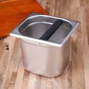 Stainless Steel Coffee Residue Knock Box Coffee Grounds Grind Bucket (B L) Newly