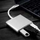 3 in 1 Type-C to HDMI-compatible USB 3.0 USB-C Adapter for Macbook Chromebook