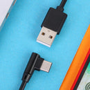 KF42-C Type-C 90 Degree Angle 1.5m Fast Charge Cable Fit for Nintend Switch