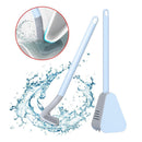 Golf Toilet Brush - Wall Mounted Toilet Brush with Long Handle (White)