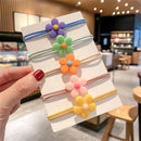 Hair Ponytail Holders Elastic Rubber Bands Flower Hair Rope Dinosaur Hair Ties
